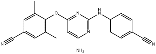 4-({6-amino-2-[(4-cyanophenyl)amino]pyrimidin-4-yl}oxy)-3,5-dimethylbenzonitrile