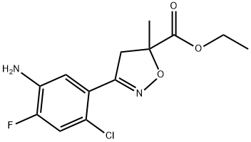 3-(5-氨基-2-氯-4-氟苯基)-4,5-二氢-5-甲基-5-异恶唑甲酸乙酯